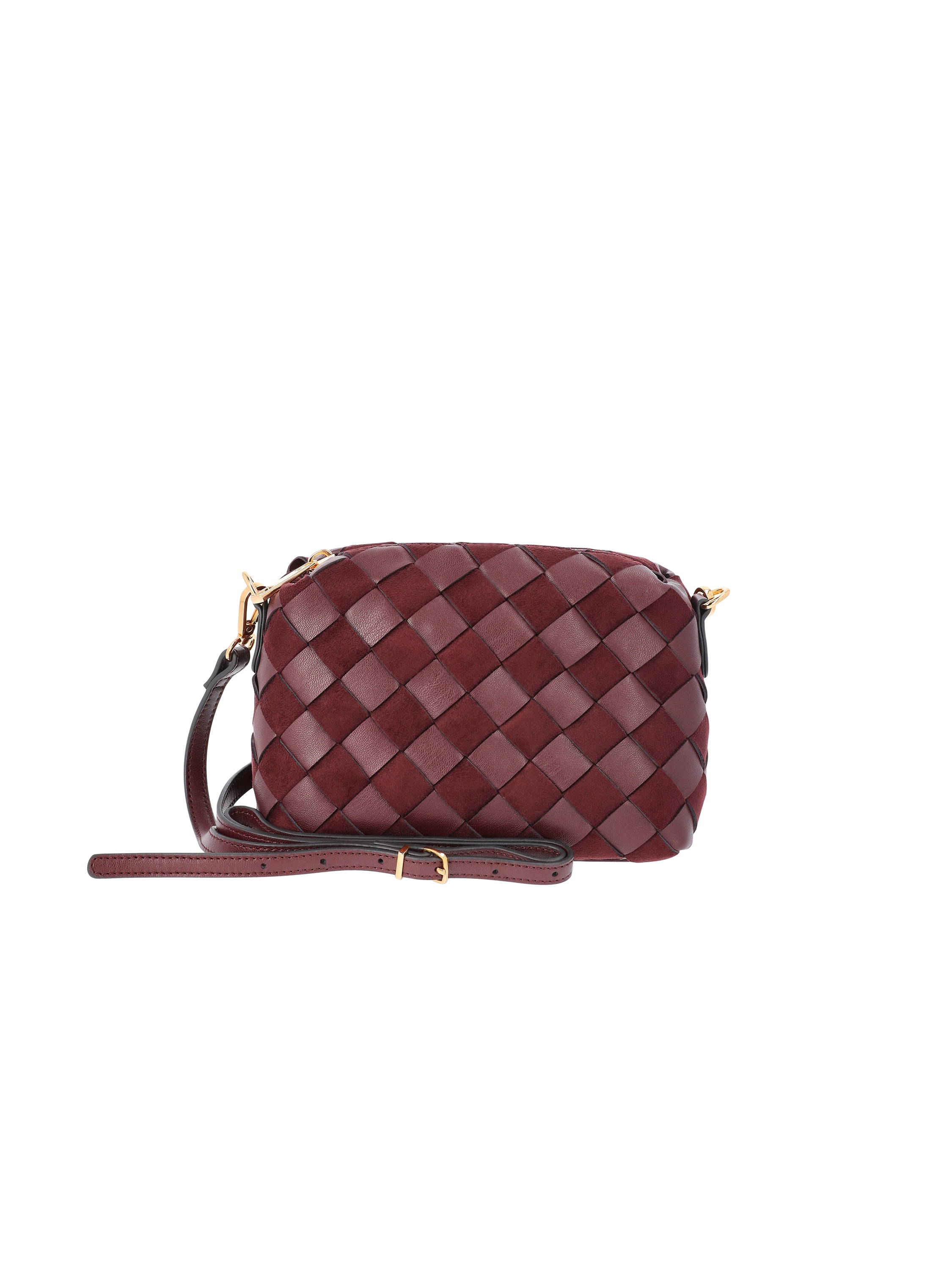 M 新品未使用 ヒリアド6 Hilliard 6 CrossbodyBag Time and Tru Women's Woven Faux Leather and Suede Mini