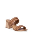 Time and Tru Women's Woven Double Band Sandals