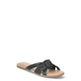 thumbnail image 1 of Time and Tru Women's Woven Knot Slide Sandal, 1 of 5
