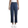 thumbnail image 1 of Time and Tru Women's Woven Pull-On Pants, 1 of 6