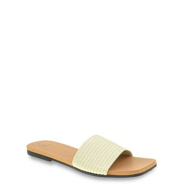 Time and Tru Women's Woven Slide Sandal