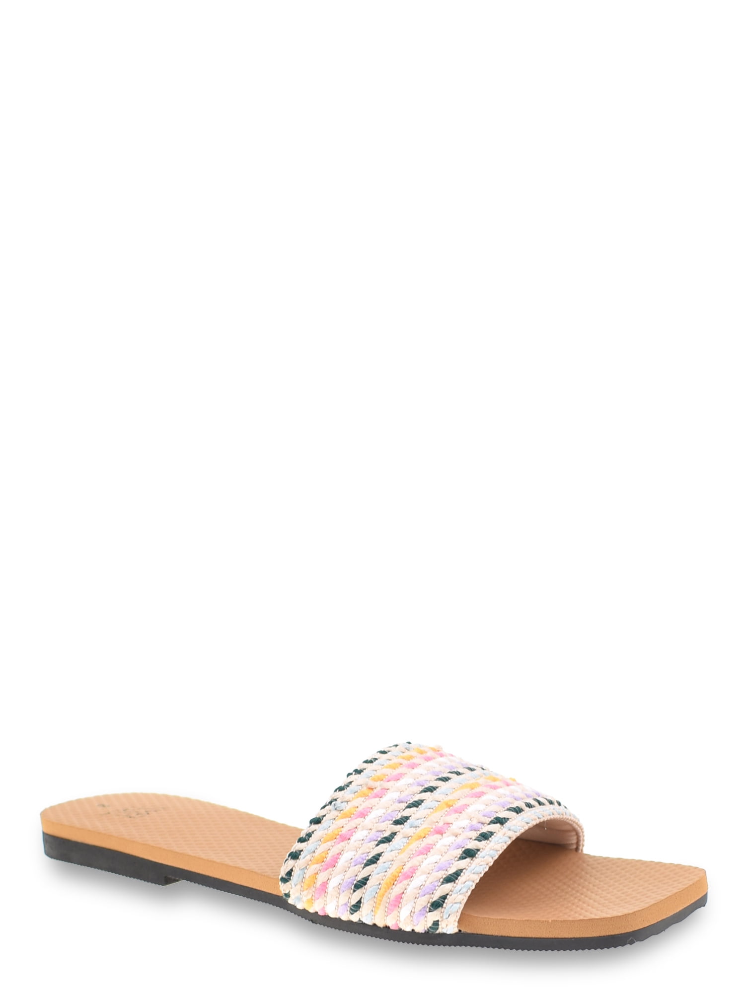 Time and Tru Women's Woven Slide Sandal