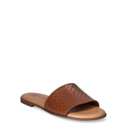 Time and Tru Women's Woven Slide Sandals