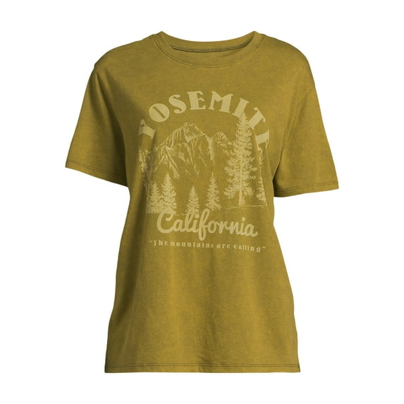 Time and Tru Women's Yosemite National Park Graphic Tee, Sizes S-XXXL