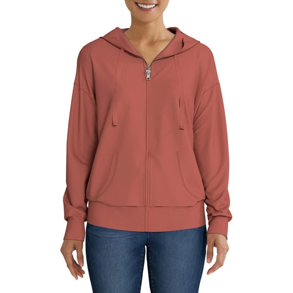Time and Tru Women's Zip Up Hoodie