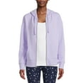 thumbnail image 1 of Time and Tru Women's Zip Up Hoodie, 1 of 5