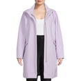 thumbnail image 1 of Time and Tru Women’s and Plus Faux Wool Funnel Neck Coat, 1 of 5