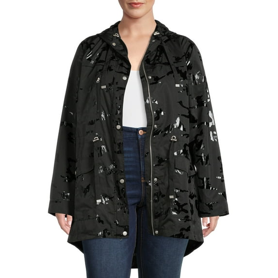 Time and Tru Women's and Plus Lightweight Anorak Jacket