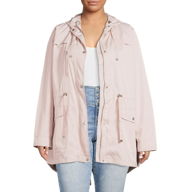 Time and Tru Women's and Plus Lightweight Anorak Jacket