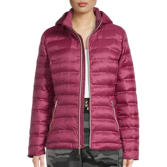 Time and Tru Women’s and Plus Puffer Bubble Jacket