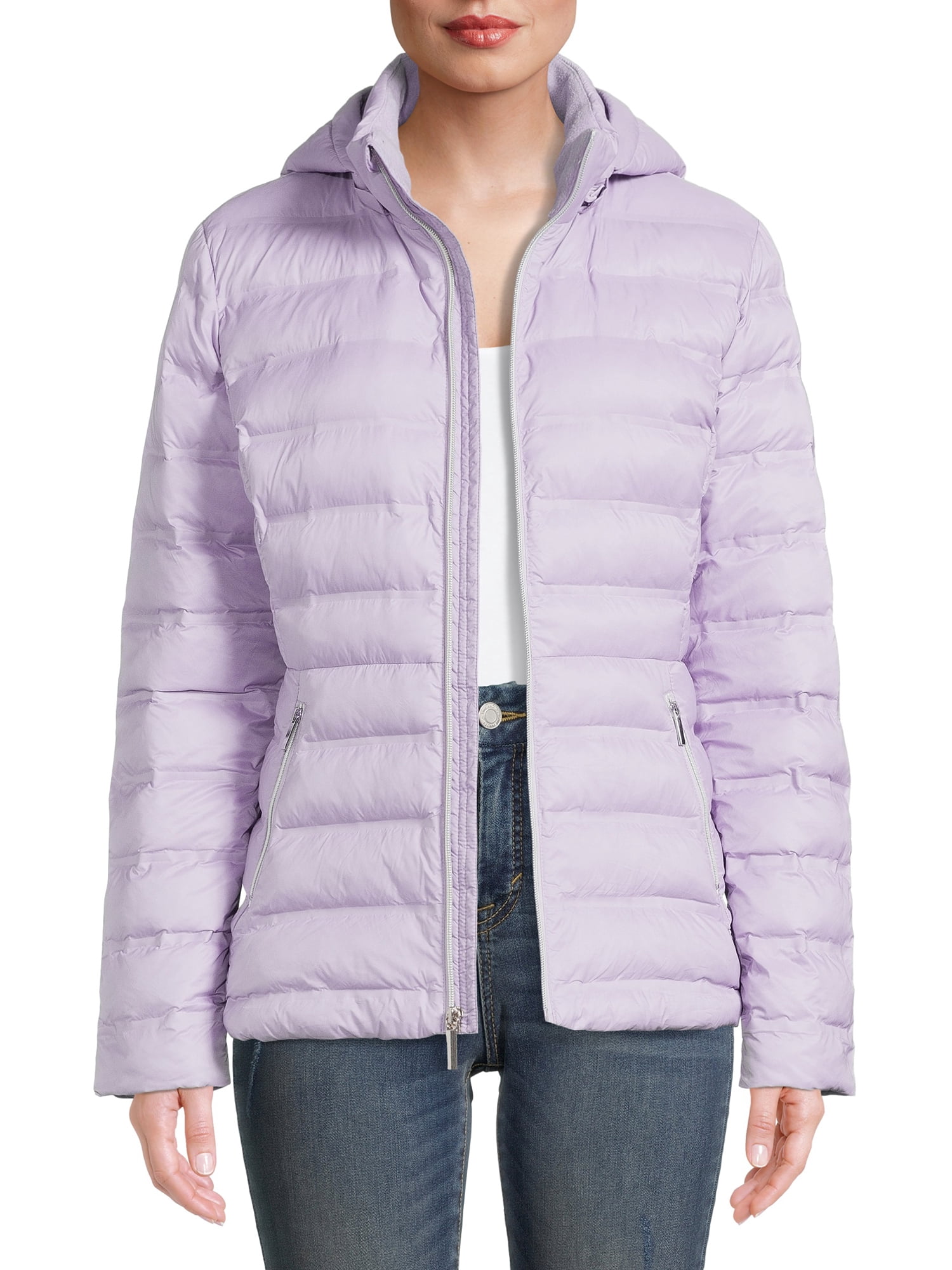 Time and Tru Women’s and Plus Puffer Bubble Jacket