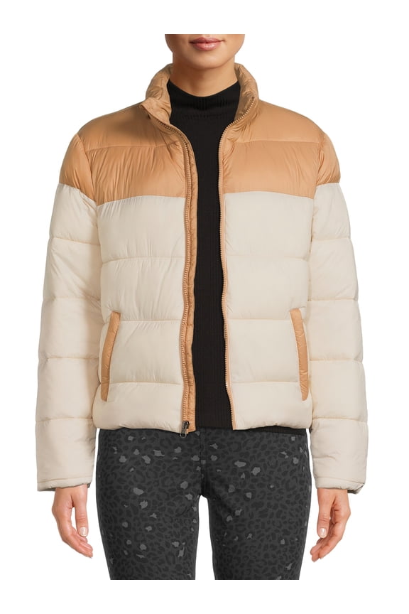 Women's Colorblock Puffer Jacket