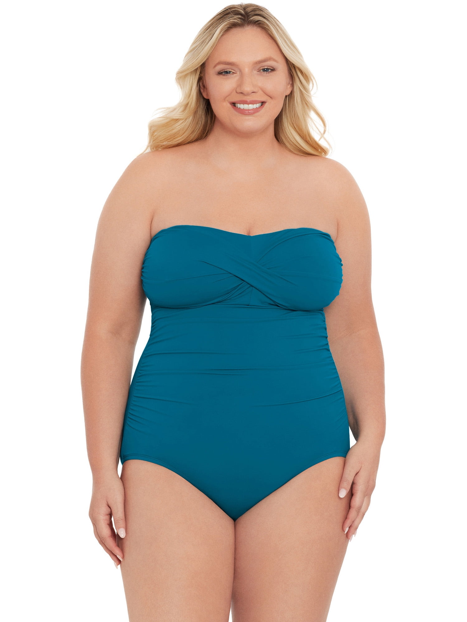 Time and Tru Women's and Women's Plus Bandeau Twist Front One