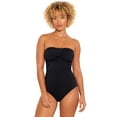 thumbnail image 1 of Time and Tru Women’s and Women’s Plus Bandeau Twist Front One Piece Swimsuit, Sizes XS-3X, 1 of 8