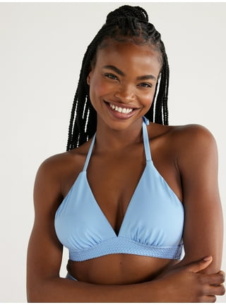 Time And Tru Women's Core Keyhole Halter Swim Top 