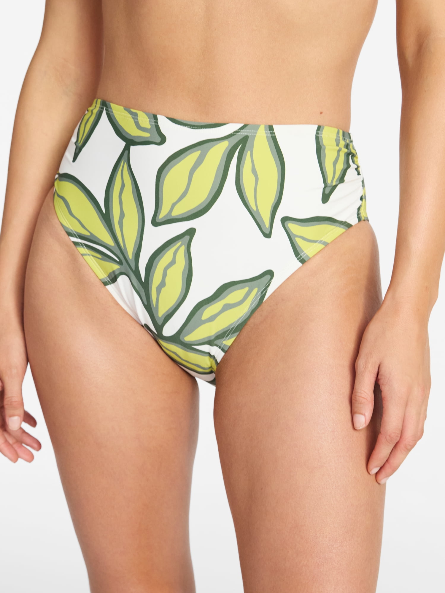 Time and Tru Women's Side Shirred Bikini Bottoms, Sizes XS-XL