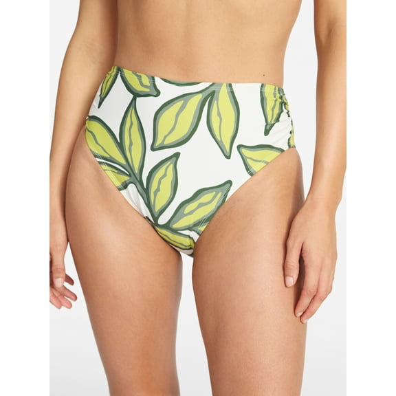 Time and Tru Women's Side Shirred Bikini Bottoms, Sizes XS-XL