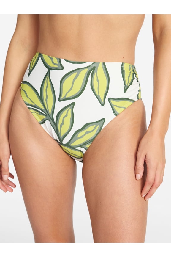 Women's Side Shirred Bikini Bottoms, Sizes XS-XL