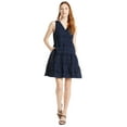 Time and Tru Women's and Women's Plus Cotton Blend Tiered Eyelet Dress ...
