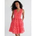 thumbnail image 1 of Time and Tru Women's and Women's Plus Cotton Blend Tiered Eyelet Dress, Sizes XS-4X, 1 of 2