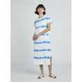 thumbnail image 1 of Time and Tru Women's and Women's Plus Cotton T-Shirt Dress with Short Sleeves, Sizes XS-4X, 1 of 4