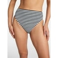 thumbnail image 1 of Time and Tru Women's and Women's Plus Size Crinkle High Rise High Leg Cheeky Bikini Bottoms, Sizes XS-3X, 1 of 5