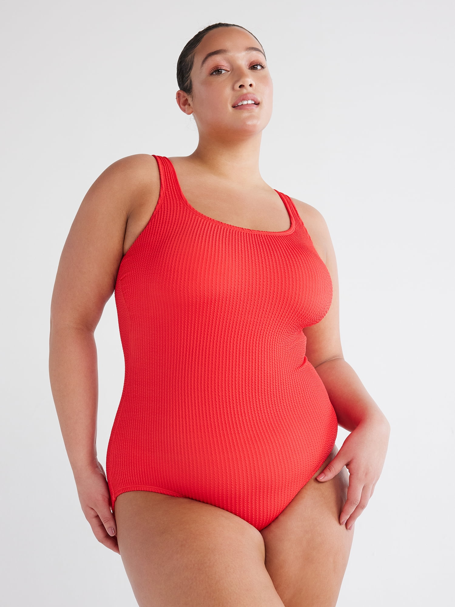 walmart plus size swim tops
