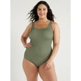 thumbnail image 1 of Time and Tru Women's and Women's Plus Crinkle One Piece Swimsuit, Sizes XS-3X, 1 of 5