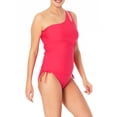 thumbnail image 1 of Time and Tru Women's and Women's Plus Cut Out One Shoulder Tankini Top, 1 of 3
