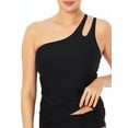 thumbnail image 1 of Time and Tru Women's and Women's Plus Cut Out One Shoulder Tankini Top, 1 of 1