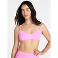 thumbnail image 1 of Time and Tru Women's and Women's Plus Ribbed Bralette Bikini Top, Sizes XS-3X, 1 of 5