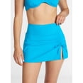 thumbnail image 1 of Time and Tru Women's and Women's Plus Ribbed Swim Skirt, Sizes XS-3X, 1 of 5