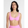 thumbnail image 1 of Time and Tru Women's and Women's Plus Ribbed Underwire Bikini Top, Sizes XS-3X, 1 of 5
