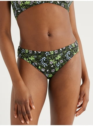 Time and True Women's and Women's Plus Wide Rib Swim Bottoms with
