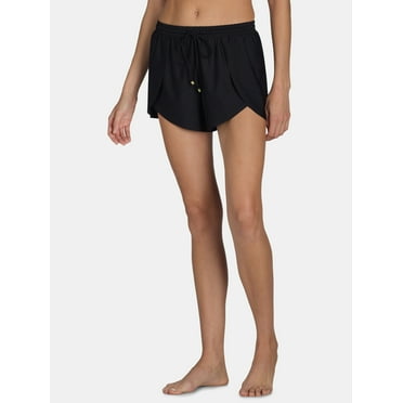Time and Tru Women's and Women's Plus Flowy Swim Shorts, Sizes S-3X