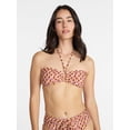 thumbnail image 1 of Time and Tru Women's and Women's Plus O Ring Bandeau Bikini Top, Sizes XS-3X, 1 of 5