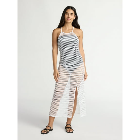 Time and Tru Women's and Women's Plus Halter Swim Coverup Dress. Sizes XS-3X