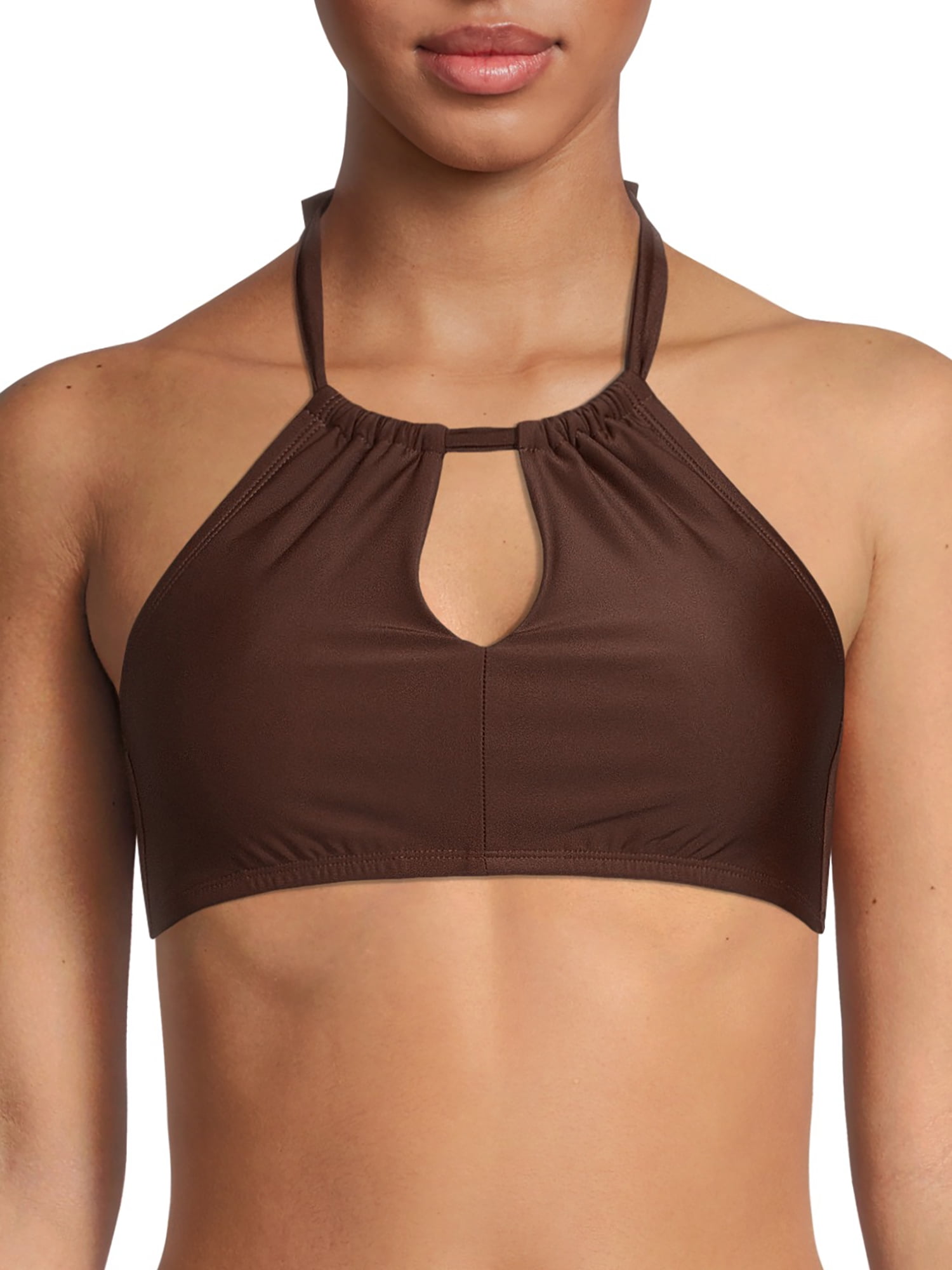 high neck keyhole bikini top