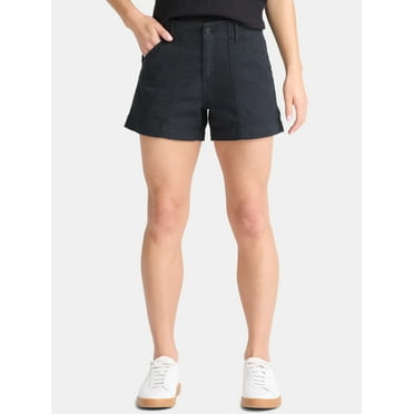 Time and Tru Women's and Women’s Plus High Rise Utility Shorts, Sizes 0-22