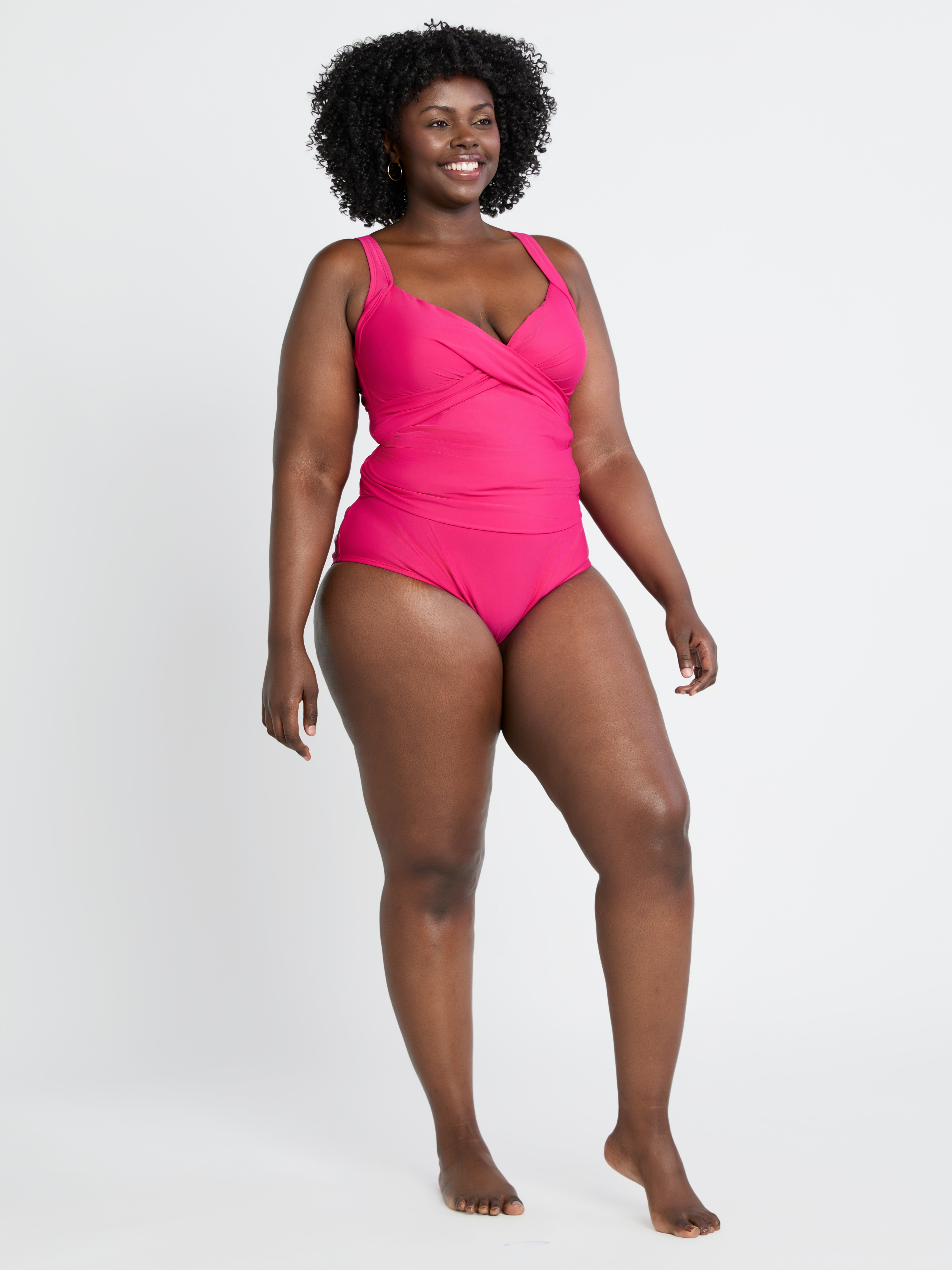 Time and Tru Women's and Women's Plus High Waist Bikini Swim Bottoms, Sizes XS-3X