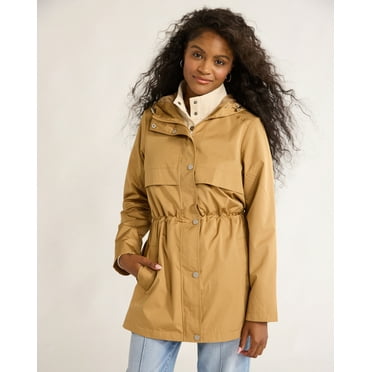 Time and Tru Women's and Women's Plus Lightweight Anorak Jacket with Hood, Sizes XS-3X