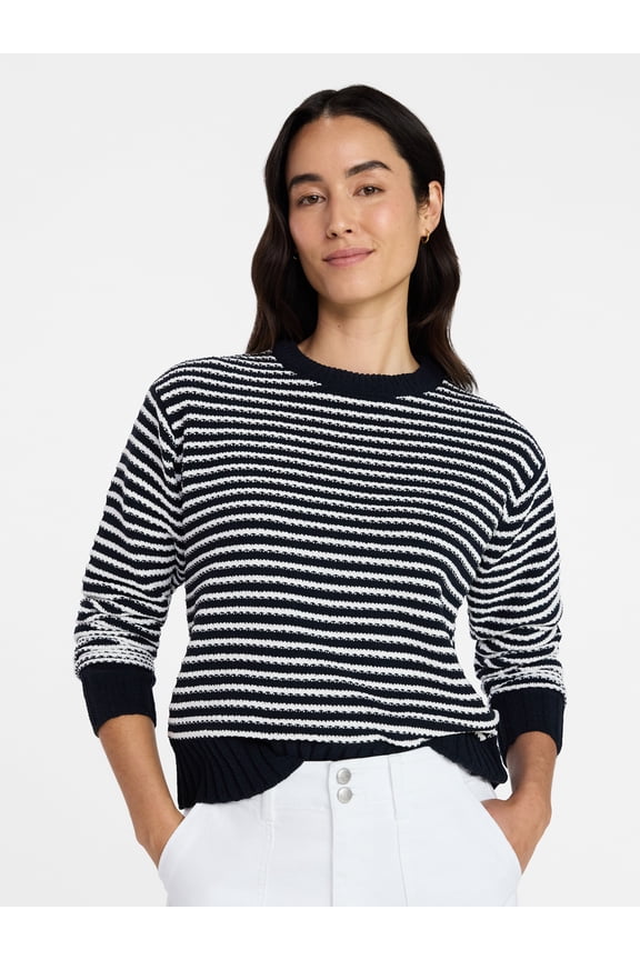 Women's and Women's Plus Long Sleeve Chenille Pullover, Sizes XS-4X