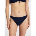 thumbnail image 1 of Time and Tru Women's and Women's Plus Low Rise Cheeky Eyelet Bikini Bottoms, Sizes XS-3X, 1 of 5