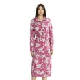 thumbnail image 1 of Time and Tru Women's and Women's Plus Midi Shirtdress with Long Sleeves, Sizes XS-4X, 1 of 5