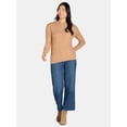 thumbnail image 1 of Time and Tru Women's and Women’s Plus Mix Stitch Sweater, Midweight, Sizes XS-3X, 1 of 5