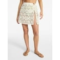 thumbnail image 1 of Time and Tru Women's and Women's Plus Size Palm Crochet Coverup Skirt, Sizes XS-3X, 1 of 6