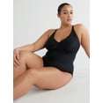 thumbnail image 1 of Time and Tru Women's and Women's Plus Plunge X Back One Piece Swimsuit, Sizes XS-2X, 1 of 6