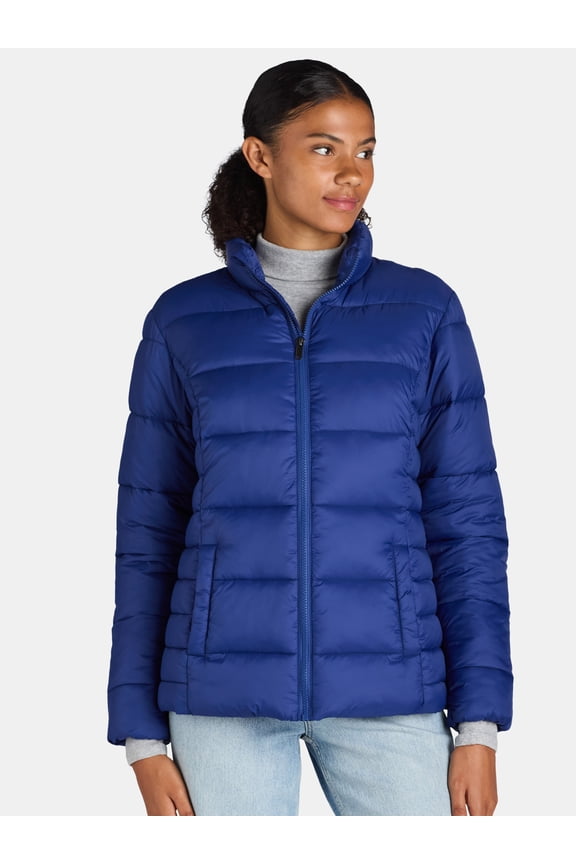 Women's and Women's Plus Puffer Jacket, Sizes XS-3X