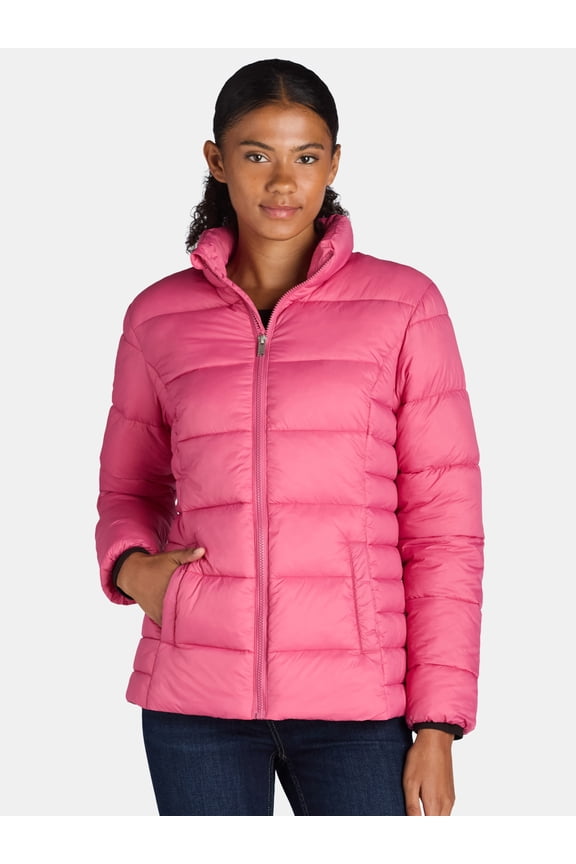 Women's and Women's Plus Puffer Jacket, Sizes XS-3X