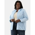 thumbnail image 1 of Time and Tru Women's and Women's Plus Rain Jacket, Sizes XS-3X, 1 of 5